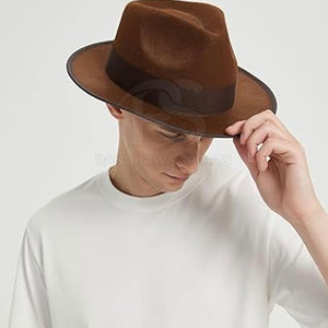 Chapeaux Fedora vintage élégants pour hommes et femmes, chapeau à large bord confortable, idéal pour les fêtes et le style décontracté de rue - Product Image 2