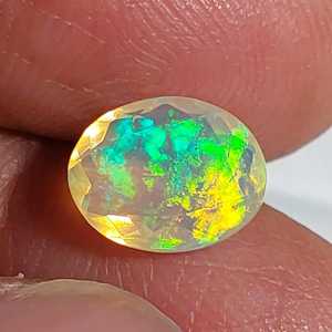 Ópalo Welo natural sólido, forma ovalada, brillante, tridimensional, multicolor, gema suelta, ópalo de fuego para la fabricación de joyas al por mayor - Product Image 2