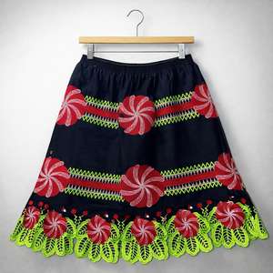 Últimos diseños hawaianos, faldas con bordados polinesios, ropa personalizada de alta calidad para mujeres de las Islas del Pacífico, falda micronesia. - Product Image 2