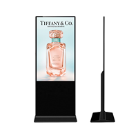 Afficheur numérique portable et kiosque totem LCD sur pied pour la publicité de vente au détail, vente chaude, CE FCC RoHS
