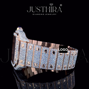 Montre élégante et de qualité supérieure avec mouvement à quartz carré en acier inoxydable, offrant une beauté de pierre éclatante et un usage quotidien durable. - Product Image 5