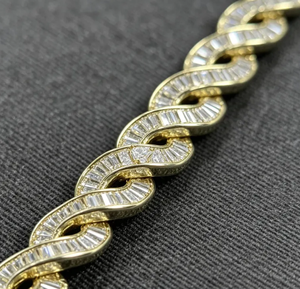 สร้อยคอคิวบาแบบ Iced Out ชุบโรเดียมประดับเพชรซิร์คอน สำหรับผู้ชายและผู้หญิง เหมาะเป็นของขวัญสำหรับงานปาร์ตี้ - Product Image 3