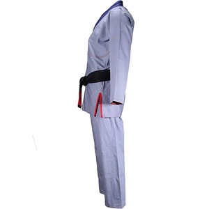 Kimono de Jiu-Jitsu Brésilien 100% Coton Adulte Unisexe Durable Coupe Classique Teint Uni Bleu Noir - Product Image 6