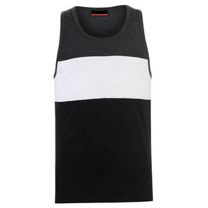 Débardeur sans manches respirant et à séchage rapide pour homme, col rond, décontracté, sportif, tricoté, pour la gym, le fitness, les entraînements, vêtements de sport, couleur unie, 100% coton - Product Image 2
