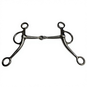 Bocado de Acero Inoxidable para Caballo Estilo Vaquero Occidental, Bocado de Control para Entrenamiento Ecuestre y Manejo de Ranchos TM STARTECH - Product Image 1