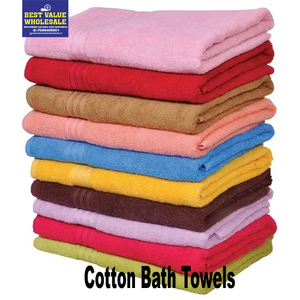 Hotel <b>Bath</b> <b>Towel</b> <b>Set</b> 27x54 Inch 360 GM Soft Absorbent 80/20 Cotton Polyester Blend Large Size for Spa Use - Product Image 3