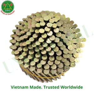 Clavos en rollo de acero recubierto de amarillo de 2.87x70mm para pistola de aire con vástago liso/roscado, fabricados en fábrica de Vietnam |   Clavo en rollo - Product Image 2