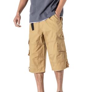 Hot Selling Factory Price New Arrival Premium Quality Men's Solid <b>Mid</b> Shorts 100% Cotton Canvas Fabric Breathable Quick Dry - Product Image 4