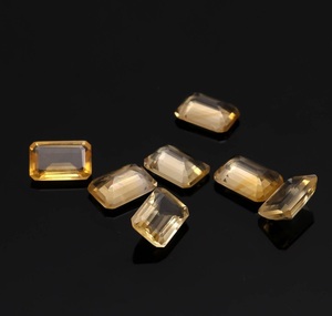 Piedras Preciosas Sueltas de Citrino Amarillo Natural, Corte Octogonal, Pulimentadas, Piedras de Cuarzo de Alta Calidad para Joyería, Proveedor Mayorista - Product Image 3