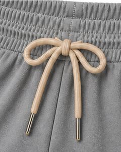 Shorts de sport gris et beige pour femme, séchage rapide, respirants, pour la gym, le fitness, décontractés, été, taille élastique - Product Image 6