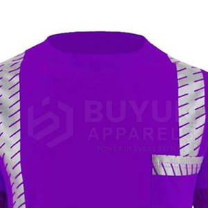 Chemise de travail haute visibilité respirante à manches courtes, réfléchissante, durable, 100% polyester, protection contre le feu, pour utilisation en entrepôt - Product Image 5