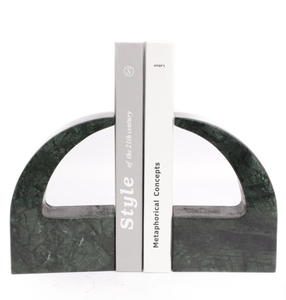 Sujetalibros Modernos de Mármol con Forma de Arco, Juego de Soportes Decorativos para Libros, para Estantería, Oficina, Sala de Estar, Mesa, Organizador de Decoración para el Hogar, Minimalista - Product Image 5