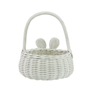 ตะกร้ากระต่ายหวายธรรมชาติ งานแฮนด์เมด สำหรับจัดเก็บของใช้เด็ก - Product Image 4