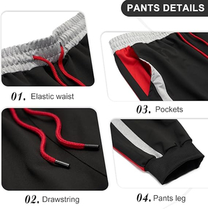 Chándal Deportivo para Hombre con Bloques de Color, Cremallera Completa, Capucha, Transpirable, de Poliéster y Algodón, para Otoño, Corte Regular, con Bolsillos Laterales - Product Image 4