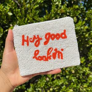 Porte-monnaie perlé coloré fait main pour enfants, portefeuille en tissu personnalisé avec fermeture éclair, pochette à monnaie, vente en gros, pochette perlée pour adolescents - Product Image 4