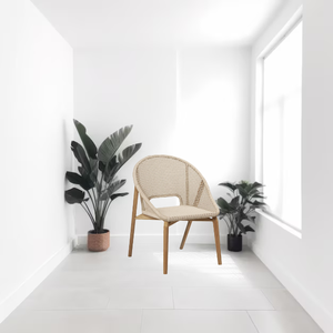 เก้าอี้หวายกลางแจ้งทำด้วยมือไม้เนื้อแข็งจาก Central Java Indonesia สำหรับวิลล่าโรงแรม - Product Image 2