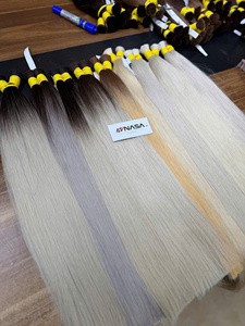 ผมต่อเวียดนามแบบซุปเปอร์ดับเบิ้ลดรอน สีน้ำตาลอ่อน ลอนธรรมชาติ ขนาด 50 ซม. 60 ซม. น้ำหนัก 100 กรัม - Product Image 3