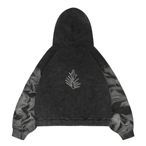 Sudadera con Capucha Sunfaded de 450 g/m² para Hombre, 100% Algodón, Felpa Francesa, Mangas en Contraste, Estampado Gráfico, Corte Holgado, Estilo Urbano - Product Image 2