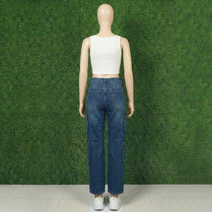 Pantalones Deportivos de Mezclilla para Mujer, de Alta Calidad, Estilo Veraniego, Resistentes, con Botones, Transpirables - Product Image 6