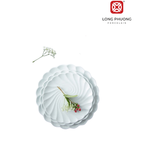 Fabricante al por mayor 12 pulgadas plato de cerámica trenzado plástico cocina/restaurante servir cena/ensaladas platos - Product Image 5