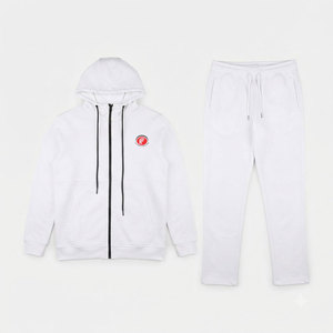 Conjunto Deportivo Informal para Hombre, con Capucha, Lavado, Sólido, de Tela Cómoda, Manga Larga, Pantalones, para Deportes, Gimnasio, Aire Libre, Uso Diario - Product Image 1