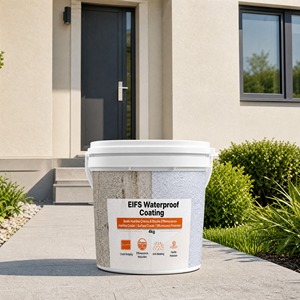 Low Odor VOC <b>Waterproof</b> Coating Eco Friendly For EIFS Dryvit 1K Exterior Insulation Wall Safe Low VOC Finish - Product Image 1