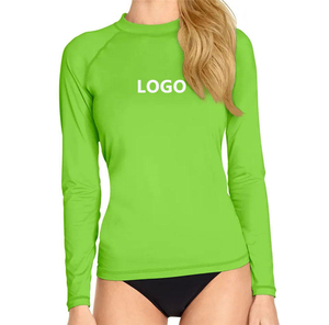 Wholesale Oem Rahsguards <b>Compression</b> Shirts Long Sleeve Uv protection Upf50 <b>Womens</b> Rash Guard Swim Surf Running Fitness Shirts - Product Image 3