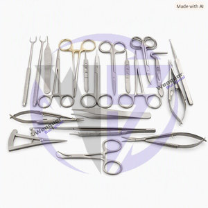 Ensemble d'instruments chirurgicaux pour réduction mammaire, 53 pièces, chirurgie plastique, réutilisable, en acier inoxydable - Product Image 5