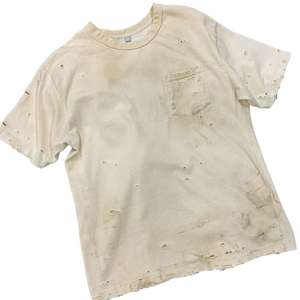 T-shirt Homme Vintage Coupe Boxy Personnalisée en Maille Thermique Gaufrée Streetwear Camouflage Manches Longues Oversize Délavé à l'Acide - Product Image 1