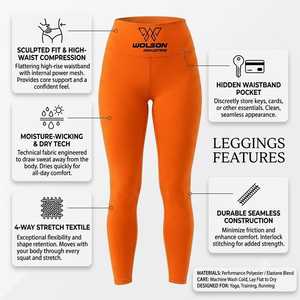 Women's Athletic Performance <b>Leggings</b> High-Waisted Seamless Design Eco-Friendly Quick Dry Fabric for Exercise Fitness Training - Product Image 3