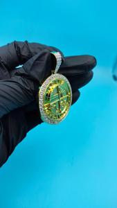 Colgante de Lujo de Plata 925 con Baño de Plata y Moissanita, Estilo Urbano para Uso Diario Unisex - Product Image 4