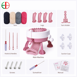 <span class=keywords><strong>Machine</strong></span> à <span class=keywords><strong>tricoter</strong></span> circulaire populaire de petit diamètre, 22 aiguilles, tricot simple, manivelle manuelle, marque EB, pour pulls et bonnets - Product Image 5