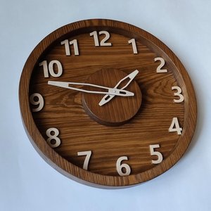 Rustic farmhouse wall <b>clock</b> best wooden handmade <b>clock</b> modern wood wall <b>clock</b> simple analog <b>clock</b> unusual country style wall <b>kit</b> - Product Image 4