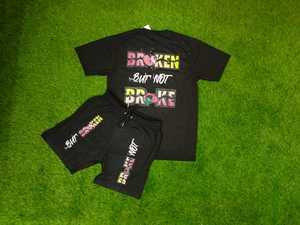 Ensemble short d'été pour hommes, deux pièces, t-shirts et chemises, ensemble short et chemise unisexe personnalisé, ensemble short et chemise pour hommes - Product Image 3