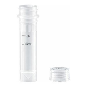 Vial de muestra Hyundai Micro de 2.0 mL con tapa de rosca, tubo estéril de PP virgen con tapa normal - Product Image 1