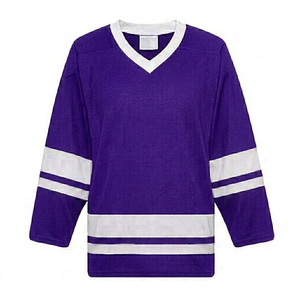 Maillot de hockey sur glace Royal Purple de haute qualité, tissu mesh, vêtements de sport d'équipe, tissu polyester, uniforme d'équipe. - Product Image 1