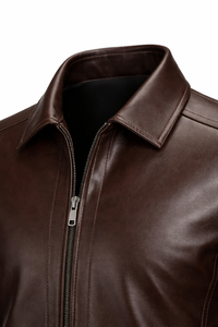 Veste de motard en cuir véritable pour homme, de qualité supérieure, personnalisée, en cuir véritable, légère, confortable et résistante. - Product Image 5