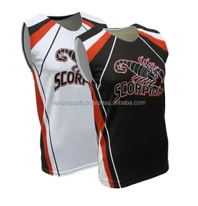 Ropa de equipo deportivo Uniformes de baloncesto Conjunto de uniforme de baloncesto de color blanco negro y granate de secado rápido con nombre y logotipo del equipo