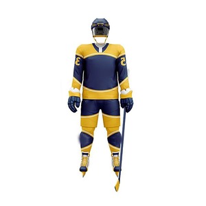 Latest OEM Custom Premium Quality Unisex Printed Ice Hockey Uniform Sets 100% Polyester Quick Dry Breathable Custom Team Name - Product Image 1