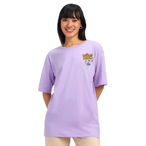 เสื้อยืดพิมพ์ลายผู้หญิงไซส์ใหญ่ใส่สบายสำหรับฤดูร้อน ขายดีที่สุด คอกลม แขนสั้น ทรงเข้ารูป สไตล์ลำลอง จากบังกลาเทศ - Product Image 1