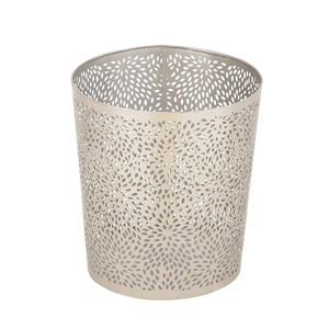Cubo de basura redondo pequeño para oficina en casa y hotel, de metal negro mate martillado, moderno y decorativo, precio de fábrica. - Product Image 3