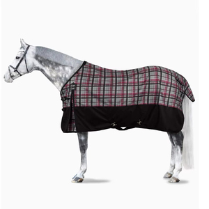 Couverture d'équitation d'hiver de luxe légère et imperméable à col intégral, vente en gros, impression de logo personnalisée, couvertures pour chevaux avec OEM ODM - Product Image 2