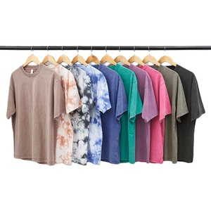 Camisetas de Hombre al por Mayor, Vintage Retro, 250g, Algodón Grueso, Transpirables para Verano, Tallas Grandes, Personalizadas, Ecológicas, Lavado Ácido - Product Image 1