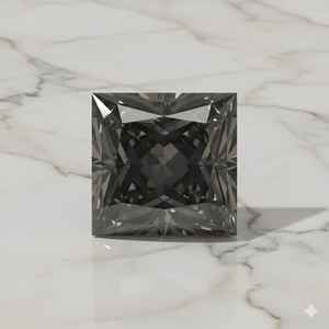 Diamante Negro de Corte Princesa de 2 Quilates, Grado D, VVS1, Gema Suelta de Lujo a Precio de Mayoreo - Product Image 5