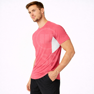 T-shirt de sport personnalisé pour homme, 300 grammes, séchage rapide, respirant, entraînement athlétique, écologique, haute performance - Product Image 2