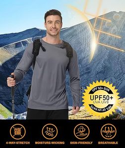 Camisetas de Pesca de Manga Larga de Alta Calidad para Hombre, Protección Solar UV UPF 50+, Absorción de Humedad - Product Image 4
