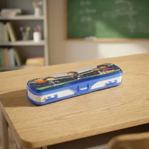 Estuche para Lápices VIKAS MINI, Organizador de Almacenamiento de Plástico Duro y Resistente para Lápices, Sacapuntas, Marcadores y Uso Escolar Diario - Product Image 5