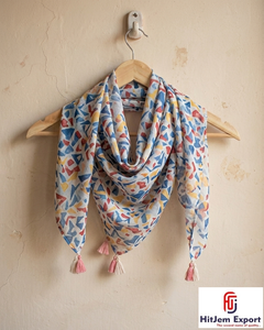 Luxury Womens Printed Silk <b>Scarf</b> Soft Lightweight <b>Square</b> Headscarf Custom Textile Manufacturing Supplier OEM - Product Image 2