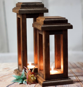Iluminación para el Hogar, Nuevo Lanzamiento Navideño, Portavelas de Madera, Faroles y Frascos para Velas, Farol Decorativo - Product Image 6