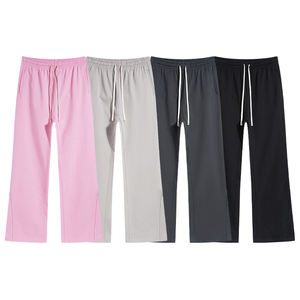 กางเกงผู้ชายทรงตรงลายทาง ดีไซน์ลำลอง ทันสมัย คุณภาพดี ระบายอากาศได้ดี ราคาถูก กางเกงขาบานทรงสเตรท - Product Image 1